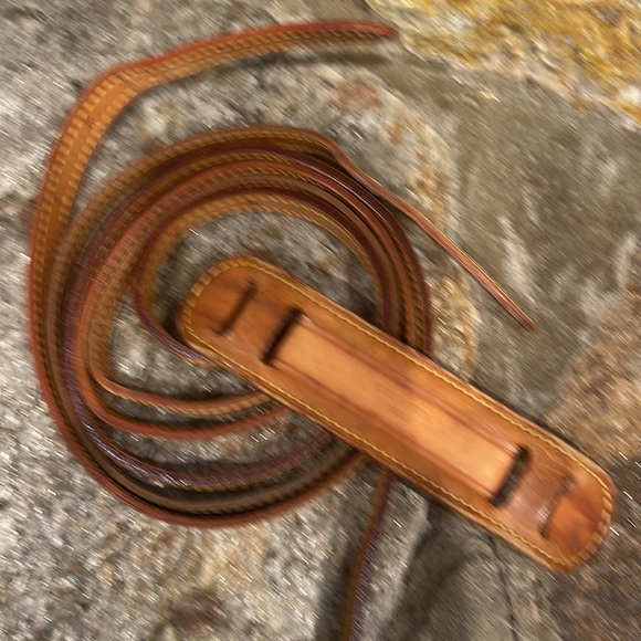 Authentic Louis Vuitton Leather shoulder strap pad and 3 NB straps 28in - Picture 1 of 15